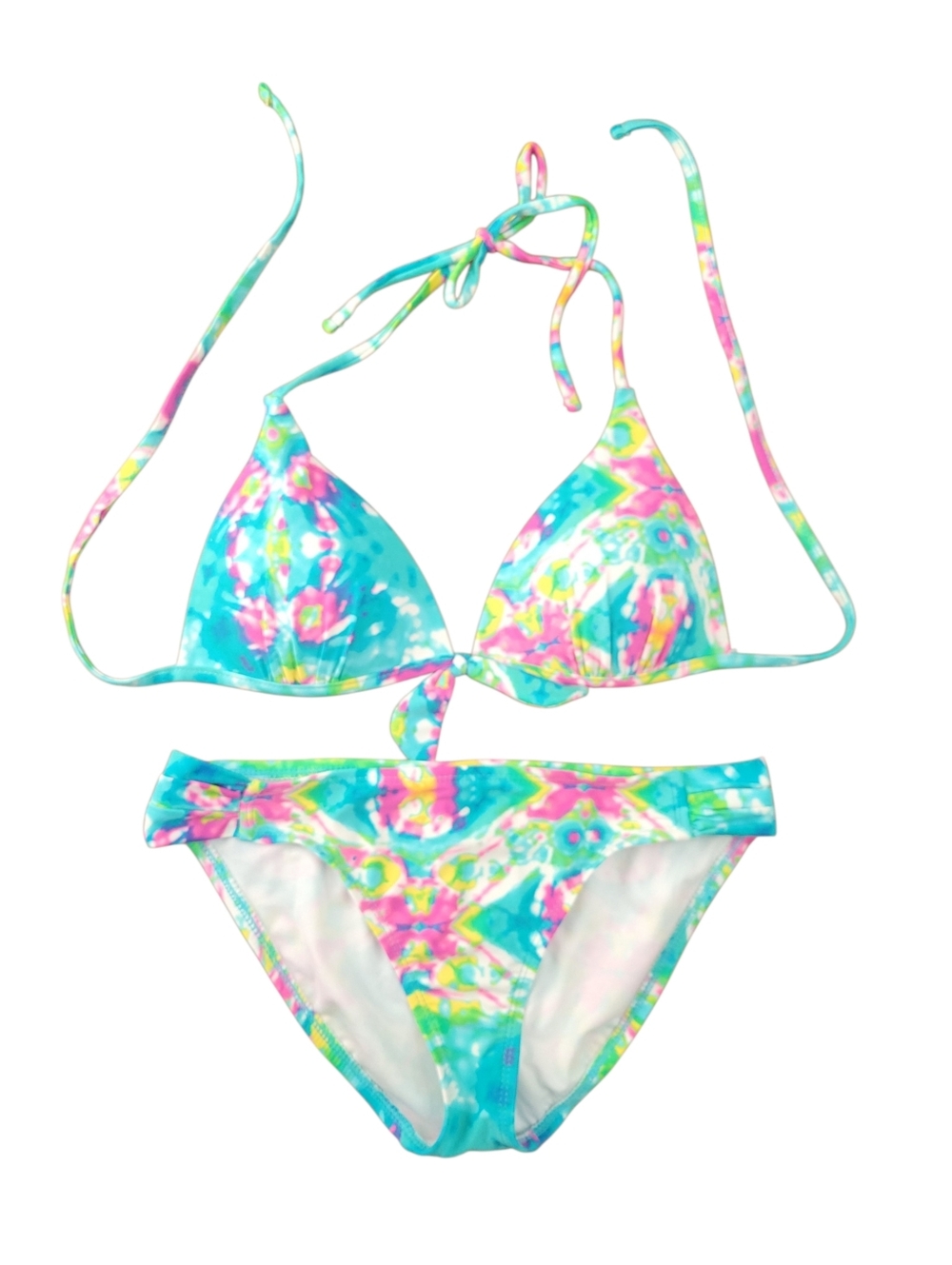 InMocean Tropical Floral Bikini Set Large Halter 2 Piece Swimsuit Beach Resort